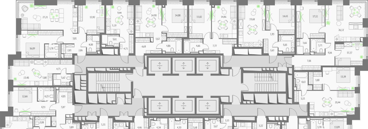 квартира г Москва метро Бутырская проезд Огородный Квартал небоскребов Upside Towers муниципальный округ Бутырский фото 3