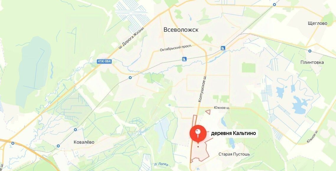 земля р-н Всеволожский д Кальтино ул Песочная 4 Колтушское городское поселение, Улица Дыбенко фото 3