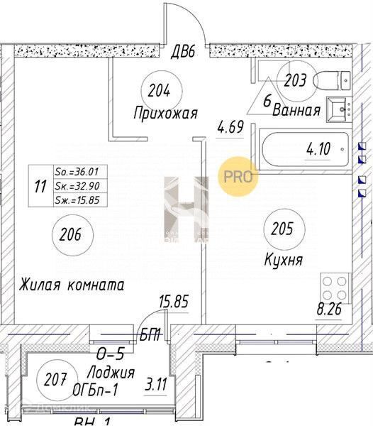 квартира р-н Высокогорский п Бирюлинского Зверосовхоза ул Гагарина 1 Республика Татарстан Татарстан фото 8