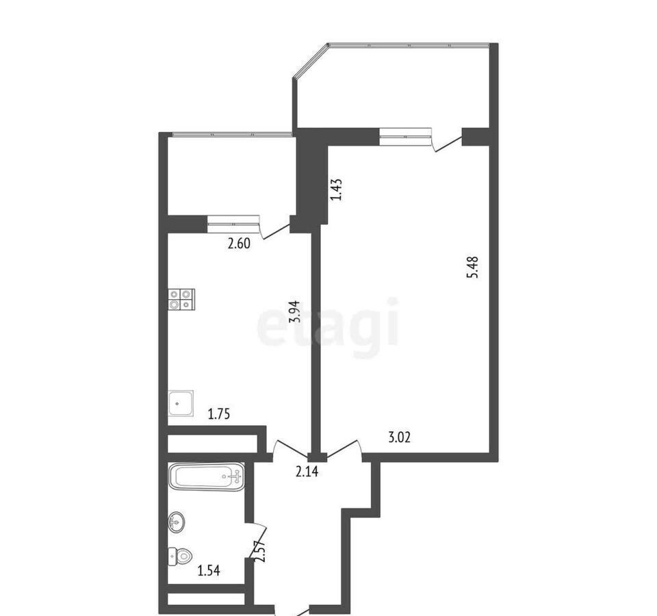 квартира г Ижевск р-н Индустриальный ул Красногеройская 109 фото 12