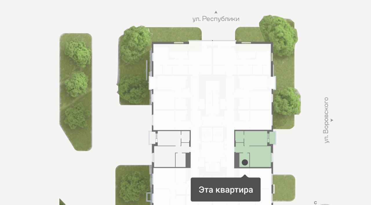 квартира г Тюмень р-н Ленинский ул Республики 204к/17 Ленинский административный округ фото 2