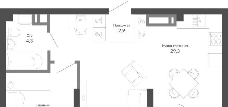 квартира г Новороссийск р-н Центральный ЖК Облака 2 фото 1