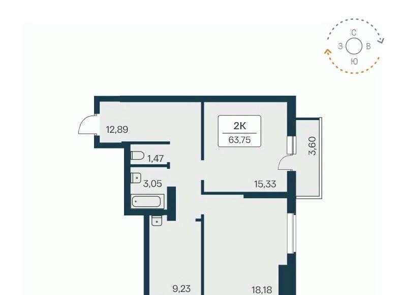квартира г Новосибирск р-н Кировский Затулинский ул Зорге 229/1 ЖК «Расцветай на Зорге» Площадь Маркса, жилмассив фото 1