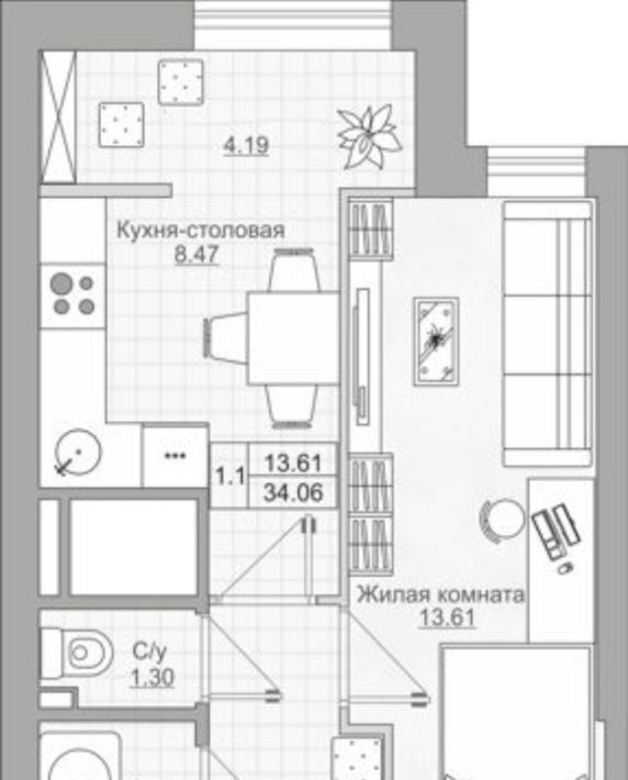 квартира г Казань р-н Приволжский Дубравная ул Рауиса Гареева 105б ЖК «Сказочный Лес» фото 1