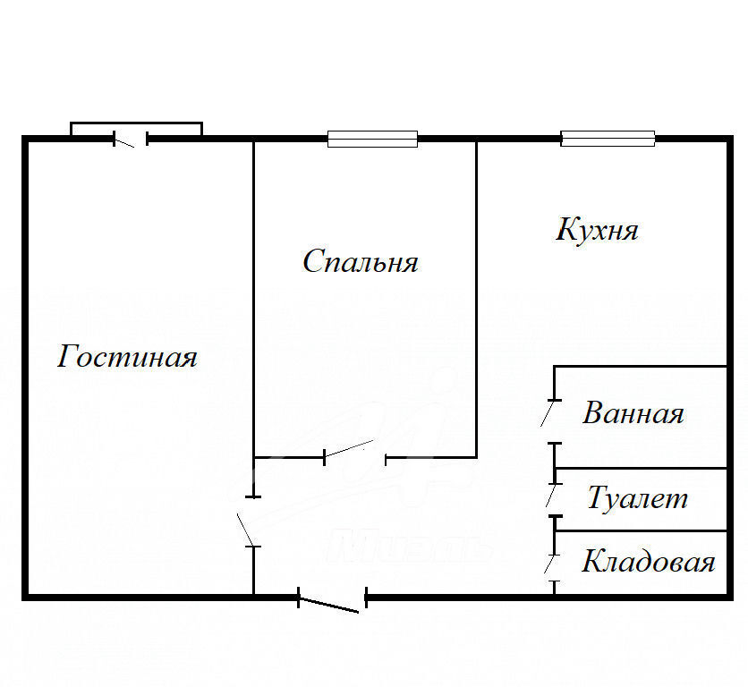 квартира г Москва метро Подольск метро Остафьево МЦД-2, г. 8 Марта ул., 5, Московская область, Подольск фото 23