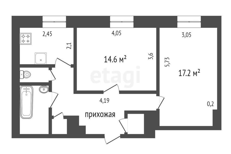 квартира г Красноярск р-н Ленинский пр-кт им.газеты "Красноярский рабочий" 55 городской округ Красноярск фото 1