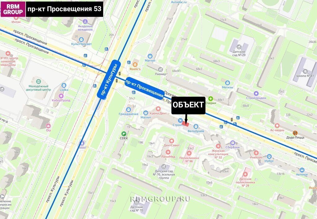 свободного назначения г Санкт-Петербург метро Гражданский Проспект пр-кт Просвещения 53к/1 фото 3