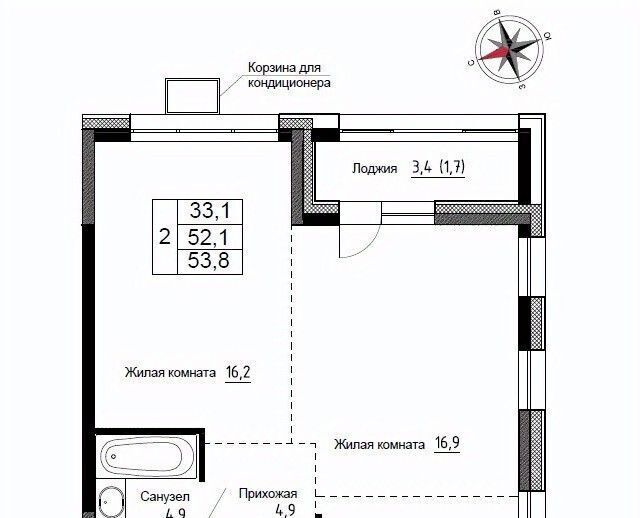 квартира р-н Надеждинский п Новый ул Ленина 6с/2 фото 1