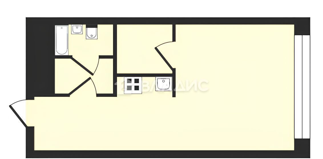 квартира г Москва метро Молодежная ш Сколковское 40к/1 фото 21