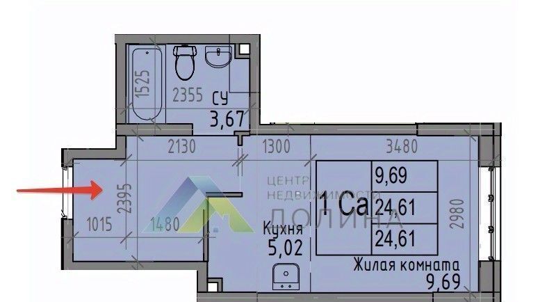 квартира г Волгоград р-н Советский ул им. Грибанова 3а фото 13