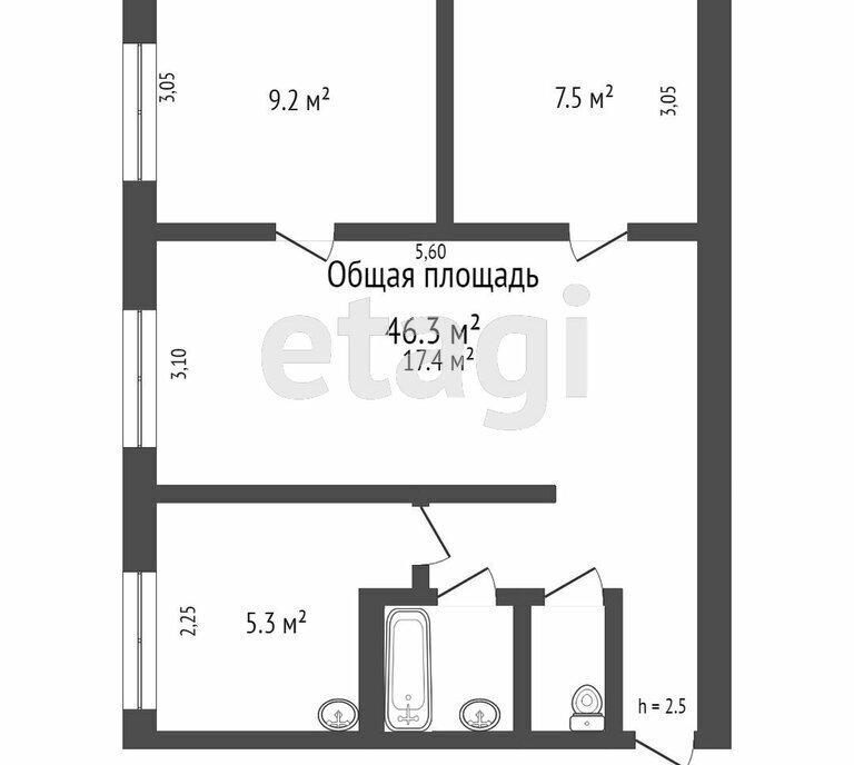 квартира р-н Томский с Рыбалово ул Комсомольская 1 фото 7