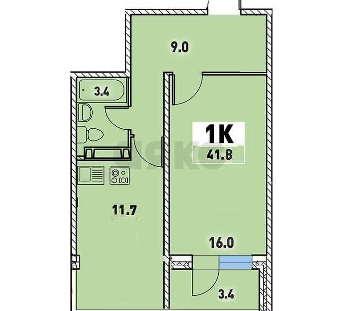 квартира г Краснодар р-н Прикубанский ул Круговая 4в/2 Краснодар городской округ фото 2