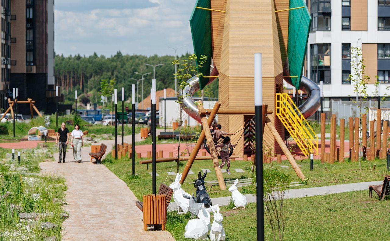 квартира городской округ Зарайск д Столпово Коммунарка, р-н Коммунарка, жилой комплекс Эко Бунино, д. 14. 1, Воскресенское фото 6