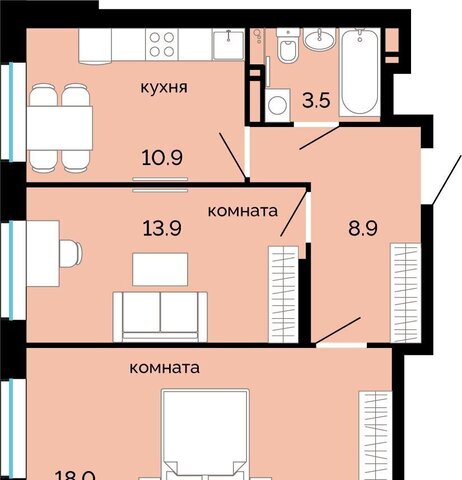 р-н Свердловский дом 135 ЖК Красное яблоко ЖК «Красное яблоко» 1 очередь фото