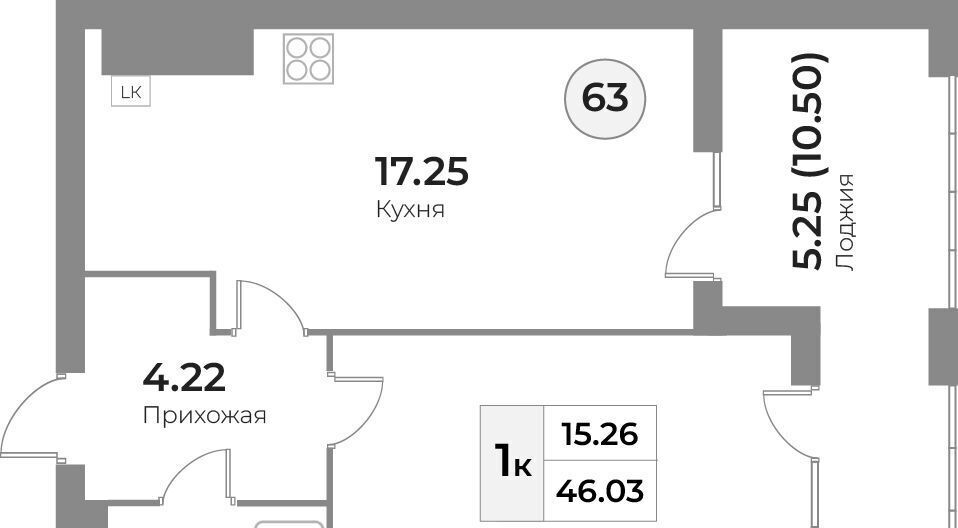 квартира г Калининград р-н Московский ул Портовая 2 фото 2