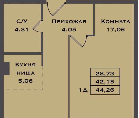 квартира г Сургут ул Игоря Киртбая 1а 51-й фото 1