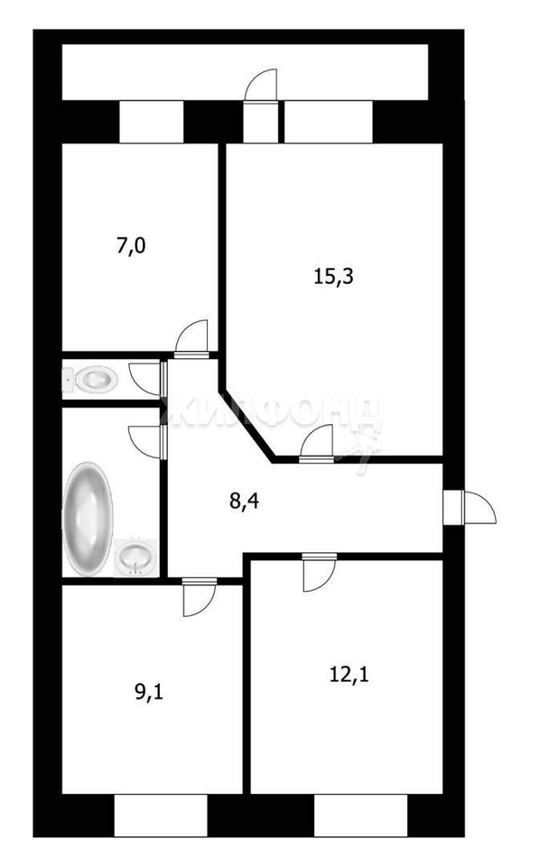 квартира г Абакан ул Журавлева 3 фото 11