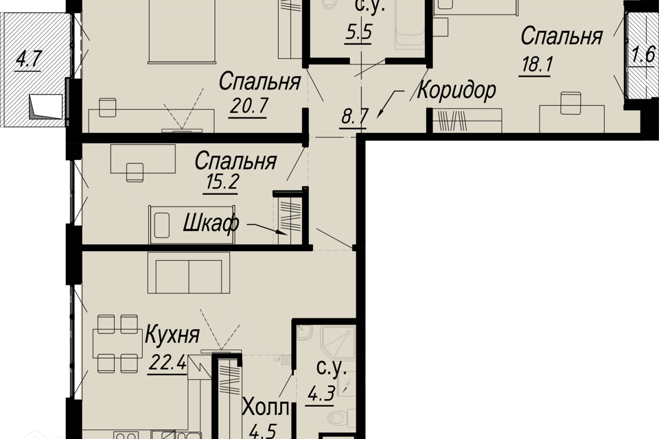 квартира г Санкт-Петербург наб Реки Карповки 27а Петроградский фото 1