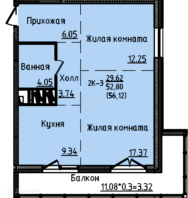 квартира г Владивосток ул Анны Щетининой 14 Владивостокский городской округ фото 1