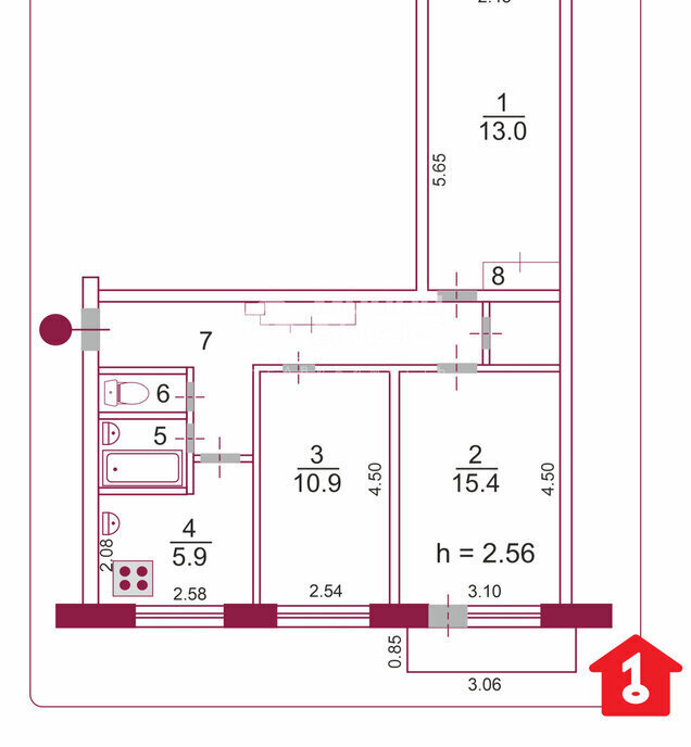 квартира г Омск ул 17-я Рабочая 91а фото 26