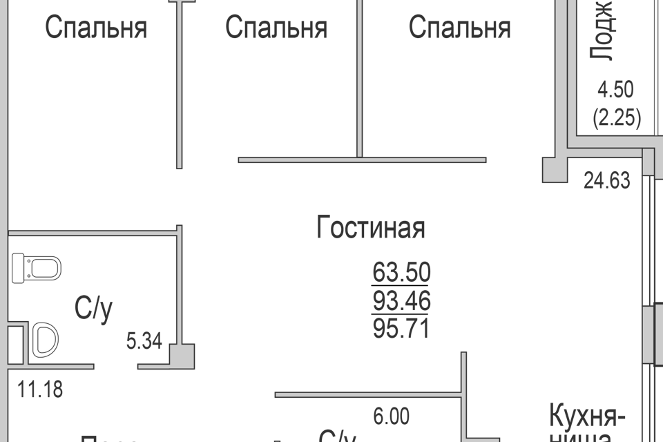 квартира г Набережные Челны Республика Татарстан Татарстан, городской округ Набережные Челны, Николая Гумилева фото 1