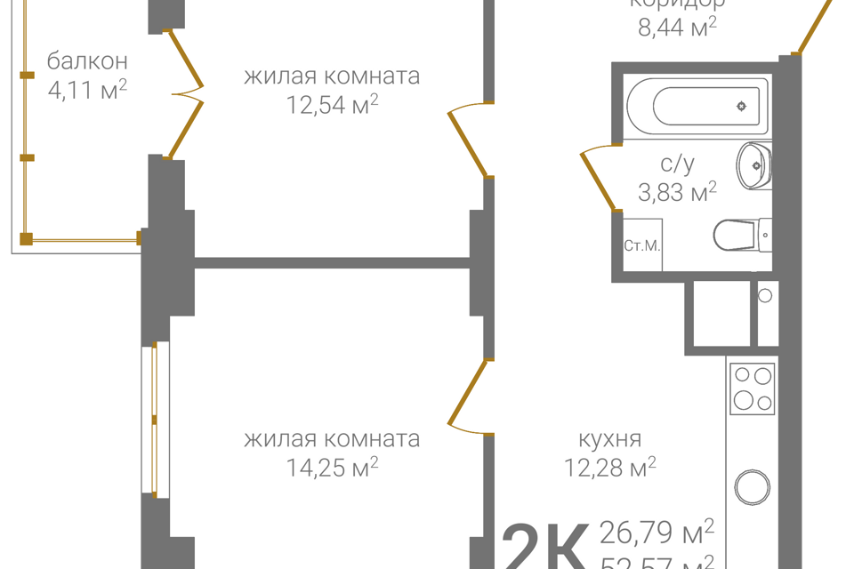 квартира г Нижний Новгород городской округ Нижний Новгород, Советский фото 1