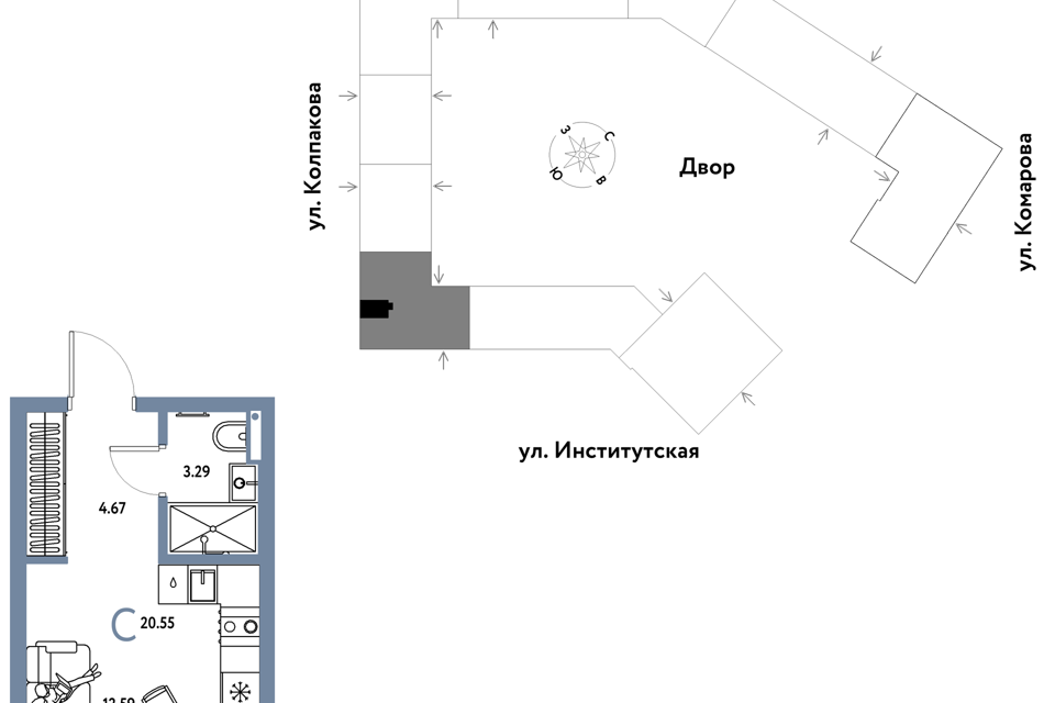 квартира г Мытищи Строящийся жилой дом, городской округ Мытищи фото 1