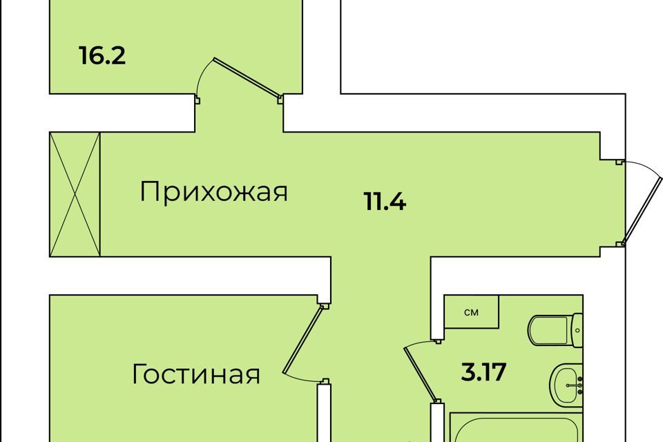 квартира р-н Иглинский с Иглино Ворошилова, 28 стр фото 1