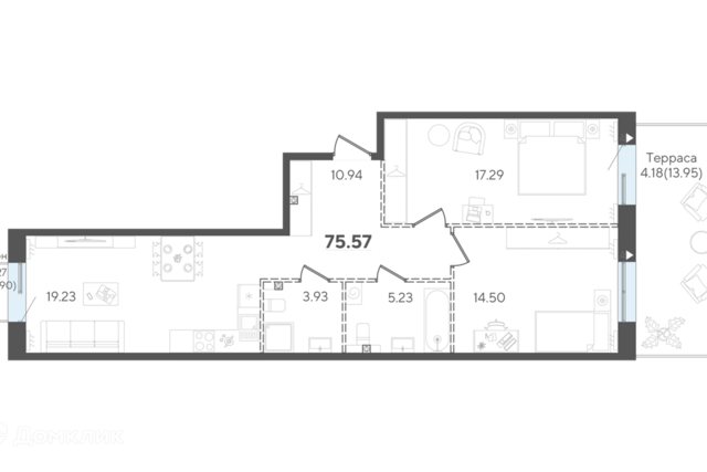 квартира р-н Вахитовский дом 7 Республика Татарстан Татарстан, городской округ Казань фото