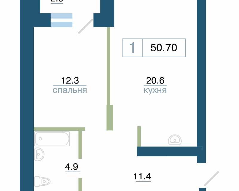 квартира г Красноярск р-н Железнодорожный городской округ Красноярск, Железнодорожный фото 1