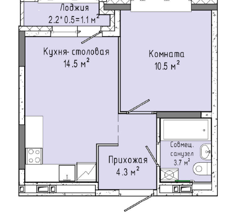 квартира г Ижевск р-н Индустриальный ул Ленина 91/1 ЖК «4 Столицы» фото 1