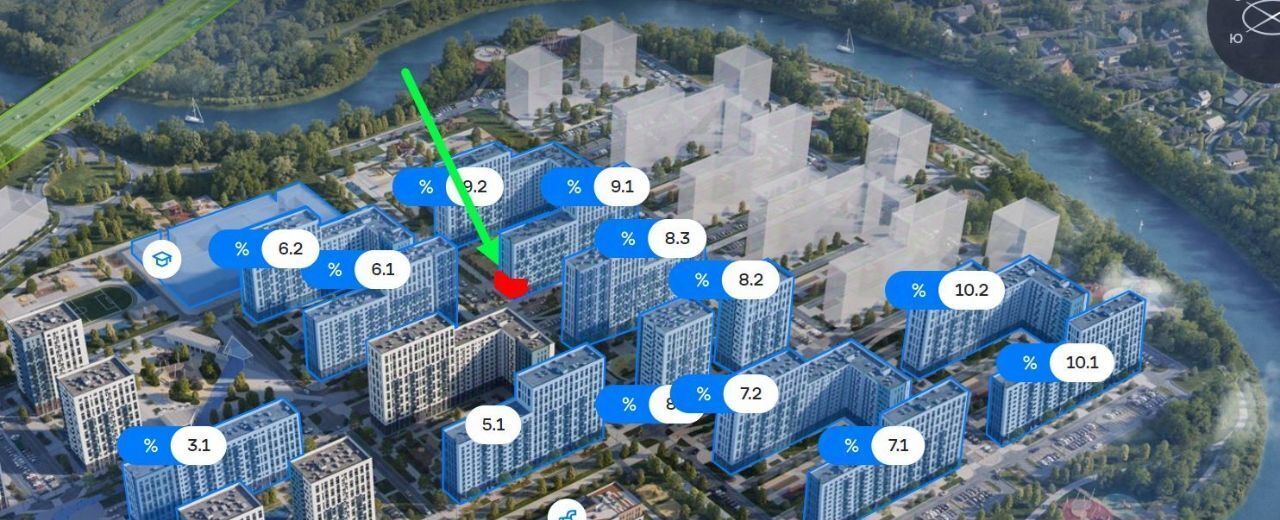 свободного назначения городской округ Домодедово с Ям ЖК Прибрежный Парк 9/1 Щербинка фото 2