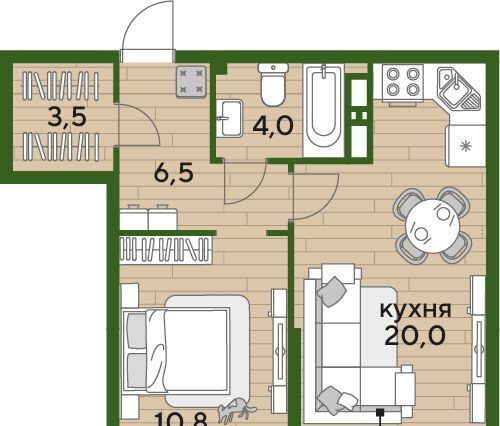 квартира г Краснодар р-н Прикубанский ул им. Анны Ахматовой фото 1