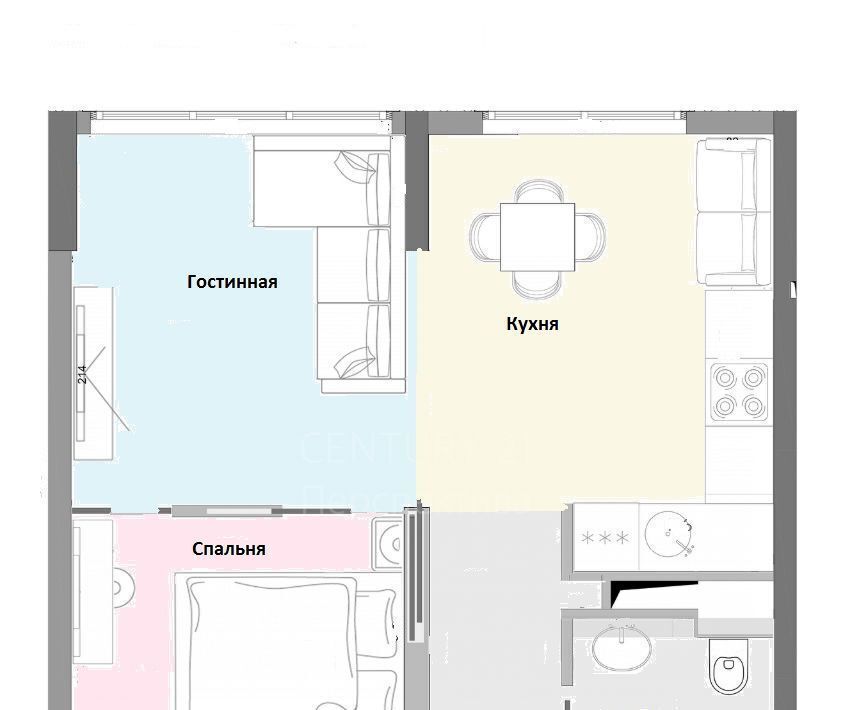 квартира г Москва метро Домодедовская ш Каширское 65к/3 фото 3