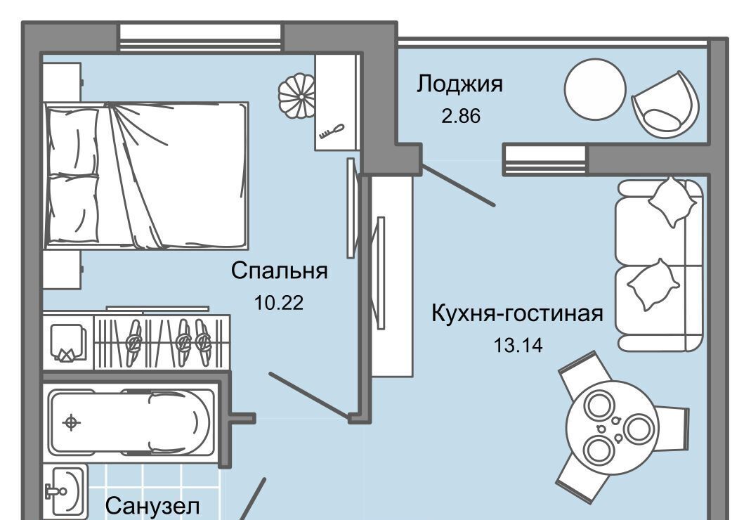 квартира г Ульяновск р-н Заволжский Новый Город ЖК «Светлые кварталы» фото 1