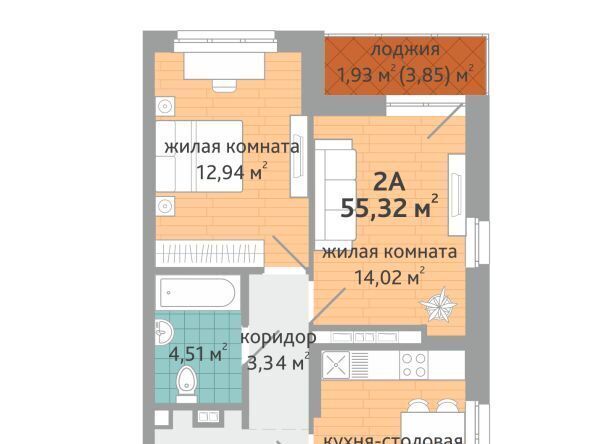 квартира г Екатеринбург ВИЗ Площадь 1905 года, жилрайон, Семейный Дружный-2 кв-л фото 1