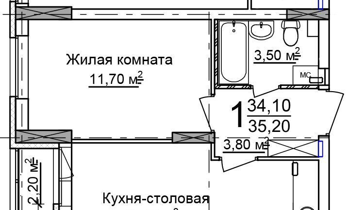 квартира г Нижний Новгород Парк культуры 52-й кв-л фото 1