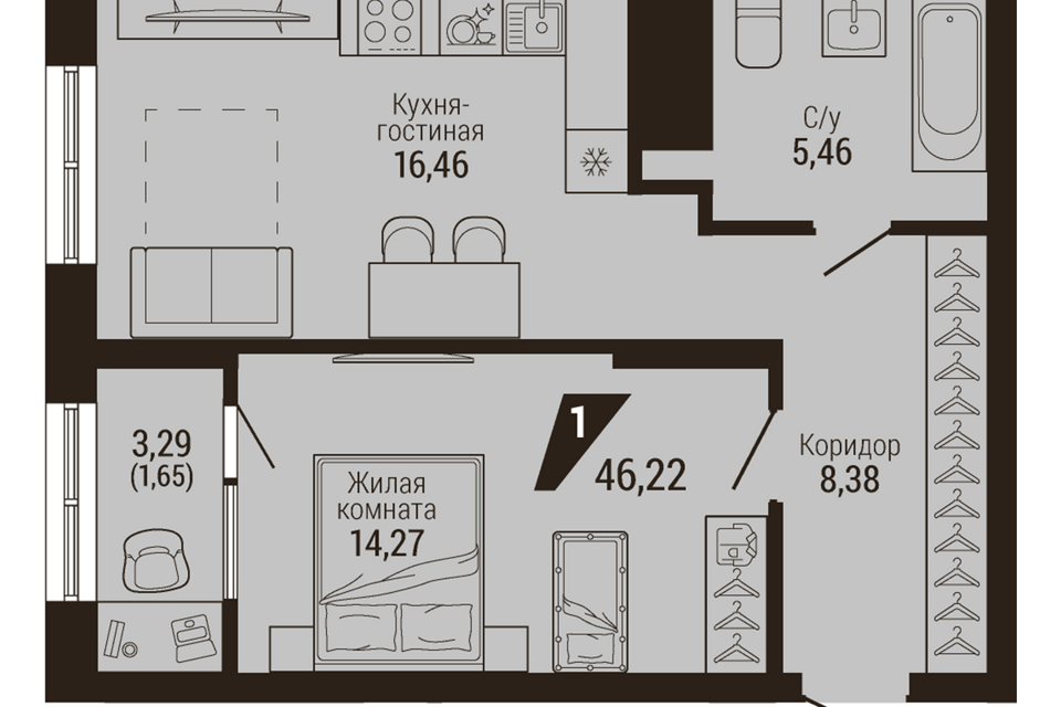 квартира г Екатеринбург р-н Верх-Исетский Екатеринбург городской округ, ВИЗ фото 1