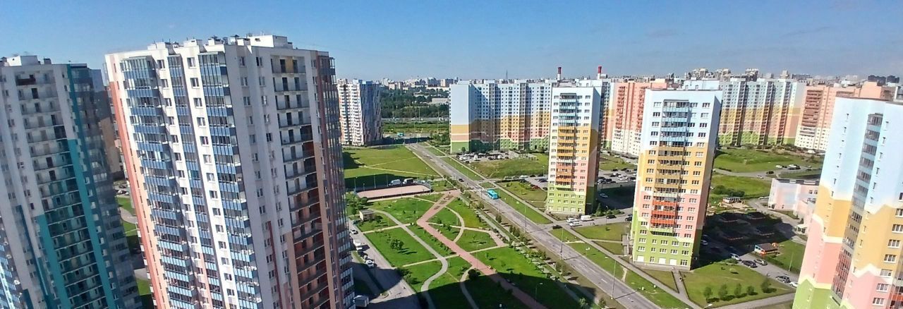 квартира г Санкт-Петербург метро Девяткино дор Муринская 64 ЖК «Новая Охта» округ Полюстрово фото 4