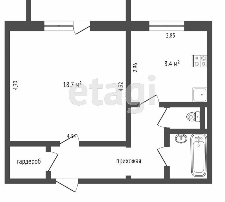 квартира г Челябинск р-н Тракторозаводский ул Шуменская 31а фото 21