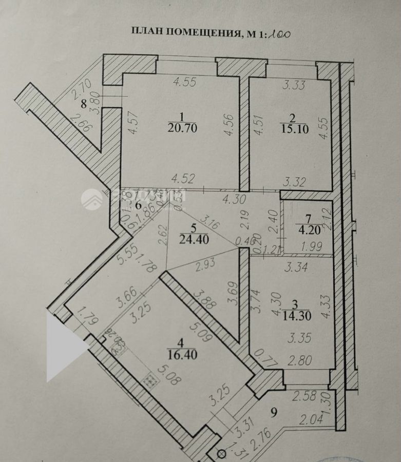 квартира г Чебоксары р-н Московский Северо-Западный ул Петра Ермолаева 3к/1 мкр-н Волжский-3 фото 16