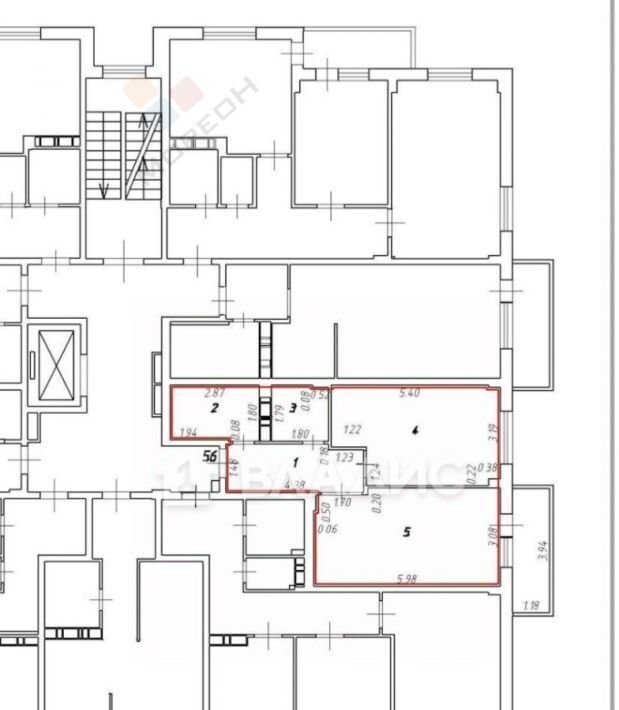 квартира г Краснодар р-н Прикубанский ул им. Героя Хабибуллина 11 фото 18