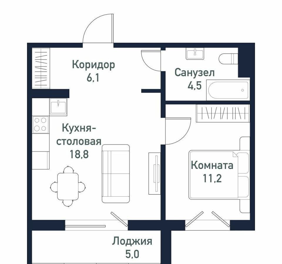 квартира р-н Сосновский п Западный Кременкульское сельское поселение, ул. имени Ефрейтора Потехина, 2, Челябинск фото 10