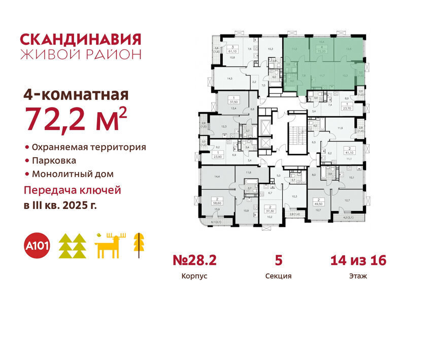 квартира г Москва п Филимонковское метро Коммунарка ТиНАО квартал № 167 фото 2