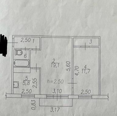 квартира г Новокузнецк р-н Центральный ул Циолковского 66 фото 3