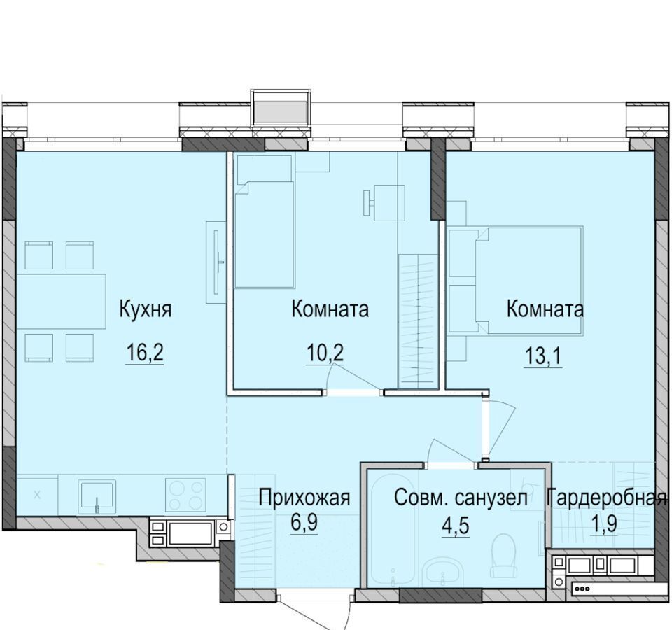 квартира г Казань р-н Приволжский ул Южно-Промышленная 1 ЖК «Парк Маяк» фото 1