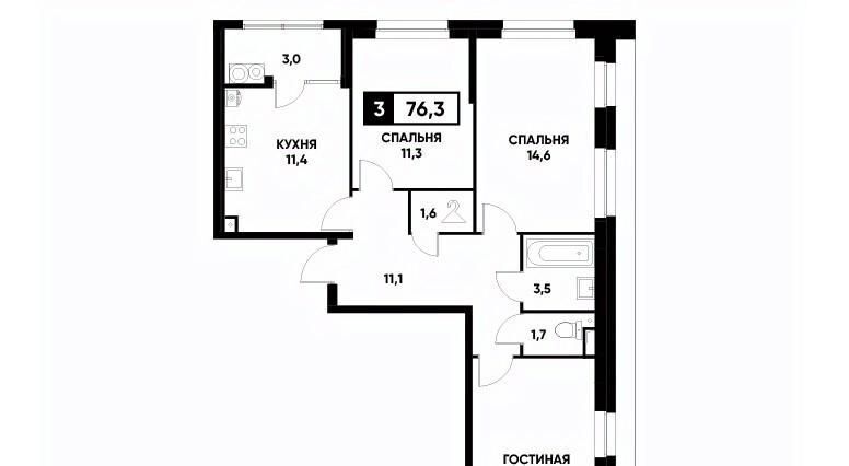 квартира г Ставрополь р-н Промышленный пр-кт Российский 12к/2 фото 1