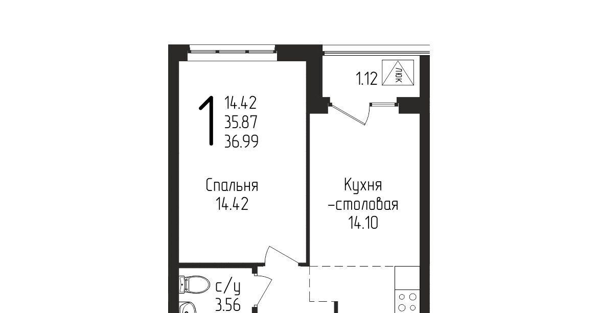 квартира г Уфа р-н Кировский ул Бородинская 19/1 фото 1