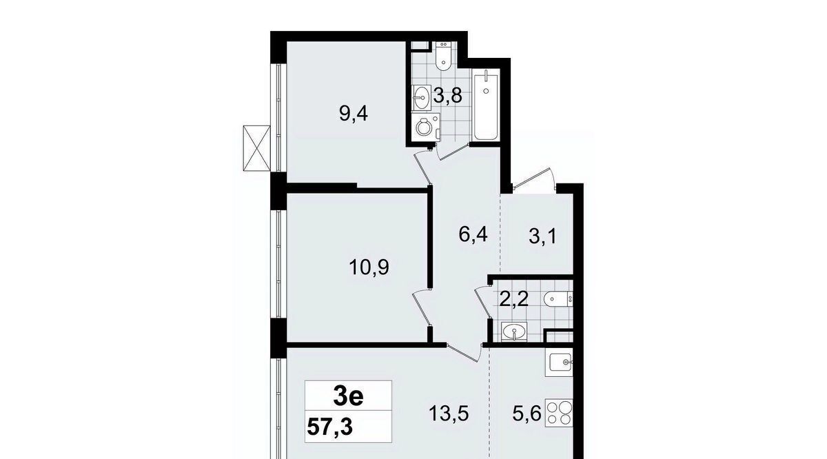 квартира р-н Всеволожский г Всеволожск Южный Улица Дыбенко, 3. 3 фото 1