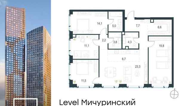 ЖК Левел Мичуринский к 3 фото